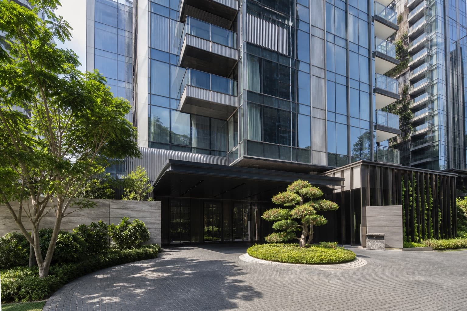 Luxury condominium exterior architecture